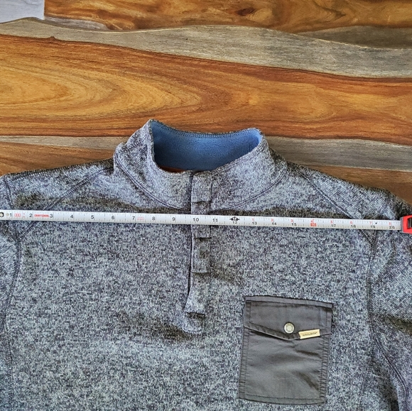 Awesome Woolrich, Men's XL Pull Over Shirt, Gray, Polyester - Picture 4 of 7